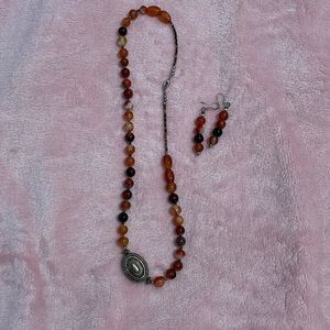 Women’s Baltic Amber necklace and earrings bundle
